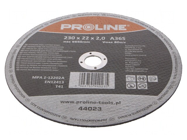 Disc de tăiere 230mm 22mm 2mm