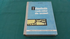 TEHNOLOGIA CONFEC?IILOR DIN ?ESATURI *MANUAL ?COLI UCENICI/ GH. CIONTEA/ 1961 * foto