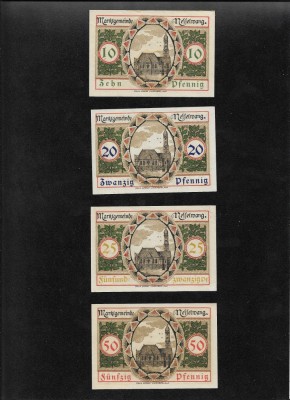 Set Notgeld 10 + 20 + 25 + 50 pf Nesselwang foto