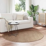 vidaXL Covoare de zonă Moir&eacute; Rotund natural &Oslash; 120 CM 42022544
