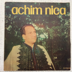 ACHIM NICA disc vinyl 10" mijlociu MUZICA POPULARA FOLCLOR BANATEAN EPD 1146 VG