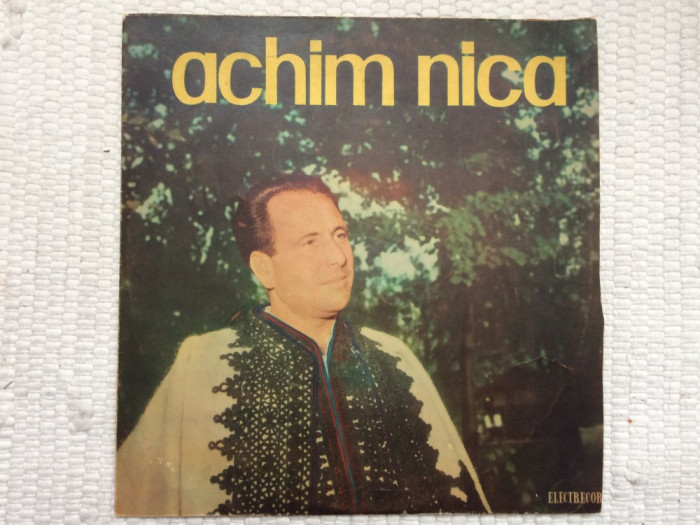 ACHIM NICA disc vinyl 10&quot; mijlociu MUZICA POPULARA FOLCLOR BANATEAN EPD 1146 VG