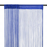 Draperii cu franjuri, 2 buc., 140 x 250 cm, albastru GartenMobel Dekor, vidaXL