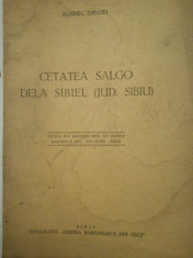 Cetate Salgo de la Sibiel (jud. Sibiu), Aurel Decei, extras, 1942, istorie foto