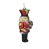 Set 4 globuri din sticla Nutcracker 7 cm x 15 cm, Inart