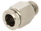 Racord Push-In Alamă Nichelată 1/4&quot;
