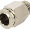 Racord Push-In Alamă Nichelată 1/4&quot;