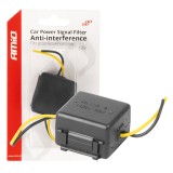 Filtru auto antiinterferente 12V AMiO 15A 180W pentru radio si GPS