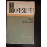 MONTESQUIEU - DESPRE SPIRITUL LEGILOR. VOL.1, fara supracoperta