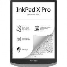 E-book Reader PocketBook InkPad X Pro, Ecran E-Ink 10.3inch, 2GB RAM, 32GB Flash (Gri)