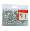 Surub autoforant pentru tabla, cu cap hexagonal + saiba EPDM, Easy-Fix, din otel, zincat alb, 4.8 x 25 mm, set 25 bucati