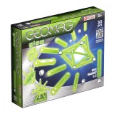 Joc de constructie magnetic Geomag Glow, 30 piese