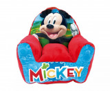 Fotoliu pentru copii Disney Mickey Smile Plush 52x48x51 cm, 9luni 5ani