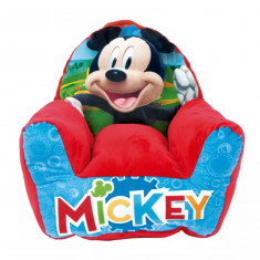 Fotoliu pentru copii Disney Mickey Smile Plush 52x48x51 cm, 9luni 5ani