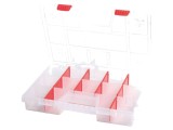 Container colectiv cu partiții transparent 390x290x65mm