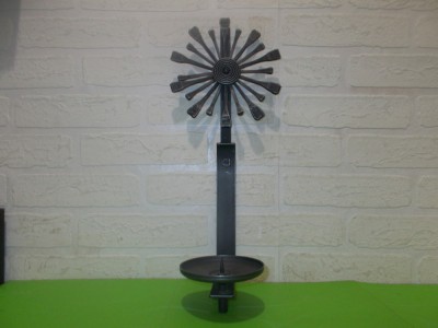 Arta din METAL - SFESNIC de perete LUCRAT MANUAL din fier forjat si 20 de caiele foto