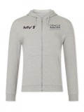 Red Bull Racing hanorac de bărbați cu glugă Max Verstappen Helmet zip grey F1 Team 2024 - XL