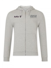 Red Bull Racing hanorac de bărbați cu glugă Max Verstappen Helmet zip grey F1 Team 2024 - XL