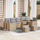Cumpara ieftin Set de canapele pentru grădină 10 pcs Bej poliratan