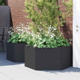 vidaXL Jardiniere de grădină, 2 buc., antracit, PP