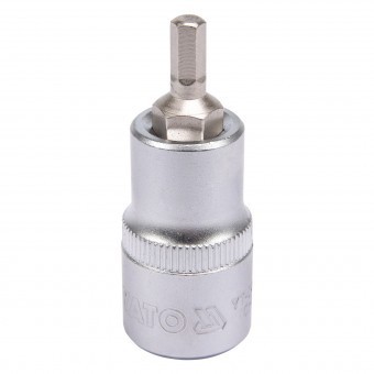 Bit hexagonal Yato YT-04381, 5mm cu adaptor 1/2&quot;, 55mm, Cr-V