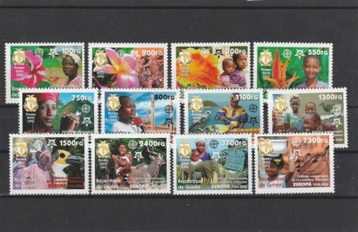 Guinea 2006 - 50 ani Europa CEPT,serie 12 valori dantelate,MNH Mi.4202A-4213A foto