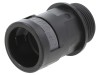 Conectori finali drepti metrici PMA PMAFIX VND, Poliamida 6, Negru, IP66, M20, Dimensiune tub 12mm