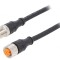Cablu de conectare M12 5 PIN 2m IP67 60VAC 4A