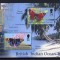 263-BRITISCH INDIAN OCEAN-FLUTURI-colita cu 2 timbre nastampilate MNH
