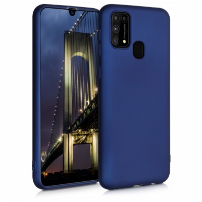 Husa pentru Samsung Galaxy M31, Silicon, Albastru, 51947.64 foto