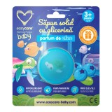 Sapun solid cu glicerina si jucarie pentru copii, parfum afine, 100 g, Easycare Baby