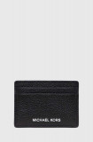 MICHAEL Michael Kors carcasa din piele culoarea negru
