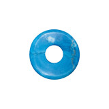 Pandantiv piatra Pi Turcoaz - Cercul Vietii, talisman pentru Protectie 3 cm