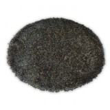 Covor Love Shaggy rotund model 93600 negru-maro, cerc 120 cm, Poliester