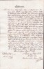 A3744N Contract de v&acirc;nzare-cumpărare păm&acirc;nturi, 1860, T&acirc;rgu Lăpuș, limba maghiară, h&acirc;rtie cu filigran Borgo