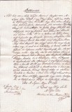 A3744N Contract de v&acirc;nzare-cumpărare păm&acirc;nturi, 1860, T&acirc;rgu Lăpuș, limba maghiară, h&acirc;rtie cu filigran Borgo