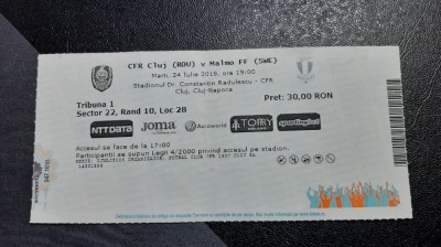 bilet CFR Cluj - Malmo FF foto