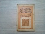 QUELQUES SCIENCES CAPTIVANTES - Marcel Boll - 1941, 300 p.; lb. franceza