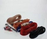 Kit Cabluri Amplificator Auto 30A Well, 8AWG Alimentare, RCA, Difuzor 12AWG, Remote 16AWG, Accesorii Incluse