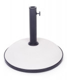 Baza pentru umbrela de gradina Barry, Bizzotto, 35 kg, &Oslash; 50 cm, stalp &Oslash; 48-38-35 mm, ciment, alb
