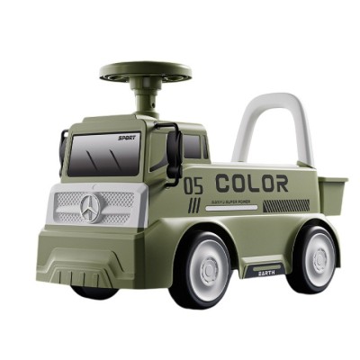 Ma&amp;Egrave;inu&amp;Egrave;&amp;Auml; pentru copii, flippy, 3 ani, model camion, sport, claxon, cutie depozitare, 62x26x40 cm, verde foto