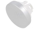 Lentilă Buton 22mm Aluminiu Natural