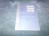 REVISTA ROMANA DE DREPT TABLA DE MATERII 1968