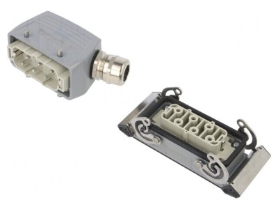 Set Complet Conector HDC Tată Mamă PIN 6 6 PE foto