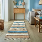 Cumpara ieftin Covor traversa Medina Jute Albastru 60x230 cm, Flair Rugs