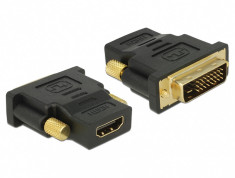 Adaptor DVI-D Dual Link 24+1 pini la HDMI T-M, Delock 65466 foto