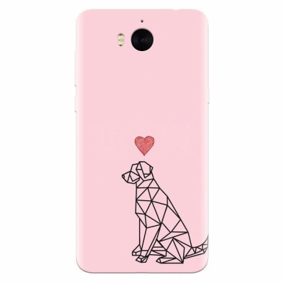 Husa silicon pentru Huawei Y5 2017, Love Dog foto