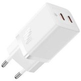 Incarcator retea Baseus GaN5 Pro, Quick Charge 40W, 2 x USB Type-C, alb