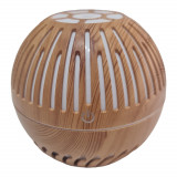 Cumpara ieftin Difuzor aromaterapie Ultrasonic LED HAWIRE, Umidificator de aer, Luminat in 8 culori automat, 400ml, 30-45ml/h, USB