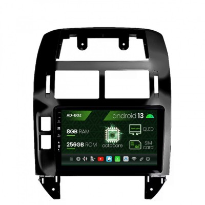 Navigatie Volkswagen Polo (2004-2011), Android 13, Z-Octacore 8GB RAM + 256GB ROM, 9 Inch - AD-BGZ9008+AD-BGRKIT033OLD foto